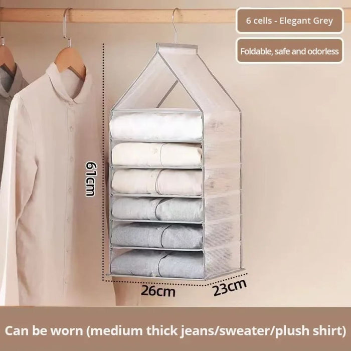 1pc Hanging Closet Organizer For Pants Socks t Shirts