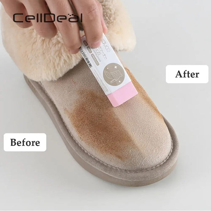 1pc Suede Sheepskin Eraser For Leather Care