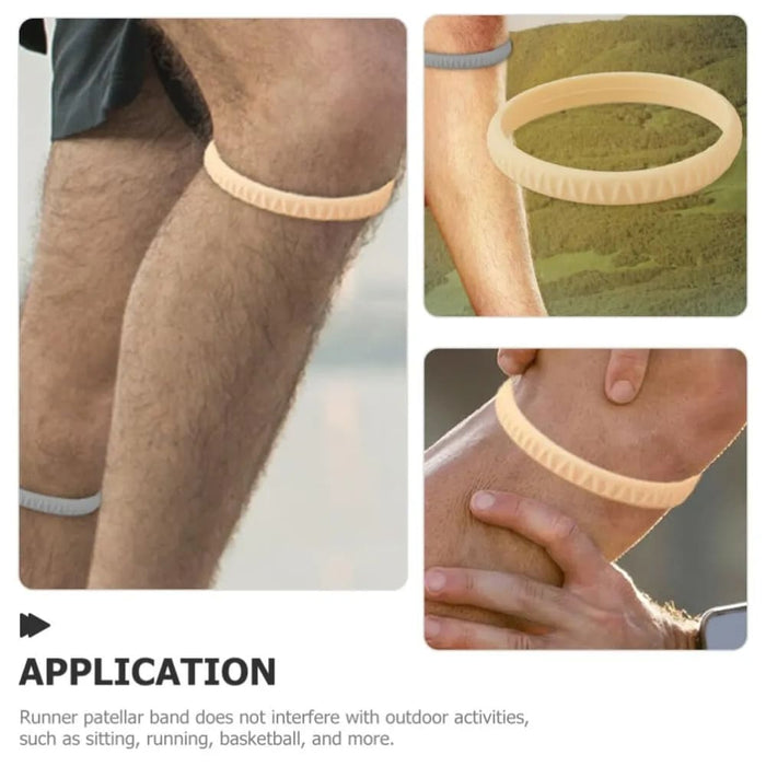 1pcs Elasticity Silicone Knee Strap for Sports Apain Relief