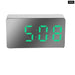 1pcs Green Led Mirror Table Clock Digital Alarm Snooze