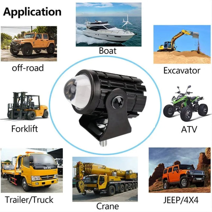 1pcs Mini Driving Led Projector Lens Motorcycle Headlight