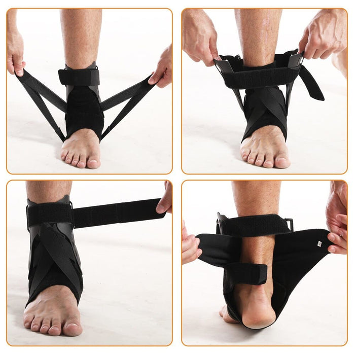 1pcs Strong Ankle Brace with Three Way Support for Men