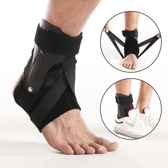 1pcs Strong Ankle Brace with Three Way Support for Men