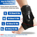 1pcs Strong Ankle Brace with Three Way Support for Men