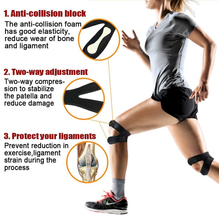 1piece Adjustable Neoprene Knee Brace Support for Running