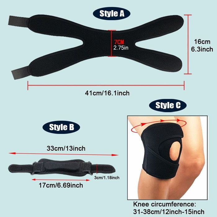 1piece Adjustable Patella Knee Strap with Double