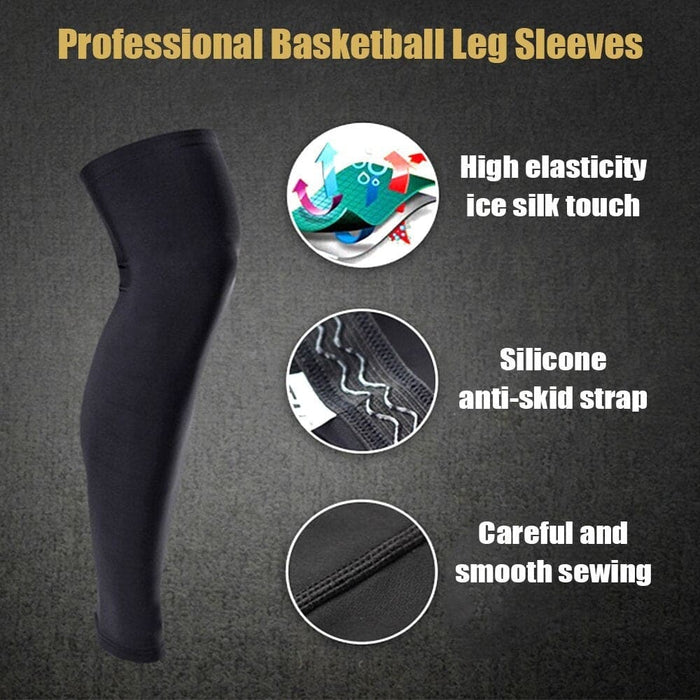 1piece Anti-uv Anti-slip Breathable Leg Compression Sleeve