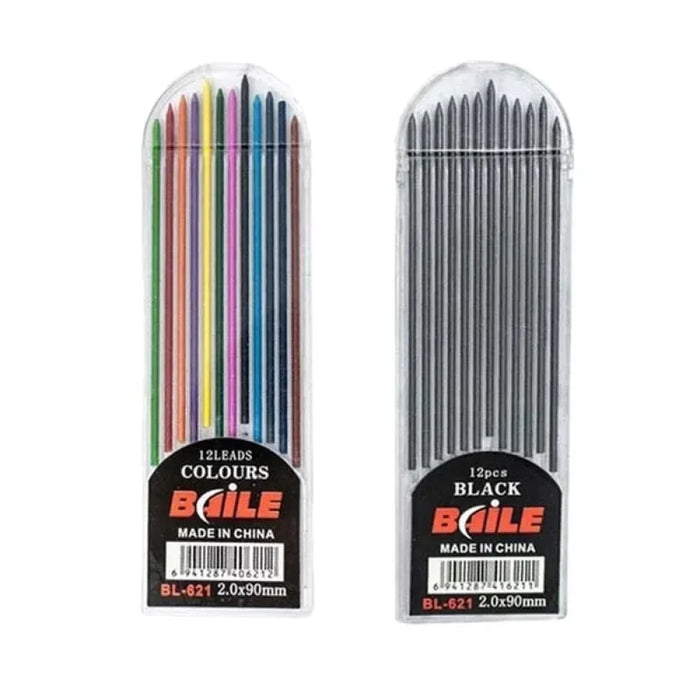 2.0mm Mechanical Pencil Set With 2b Lead Refill And Eraser