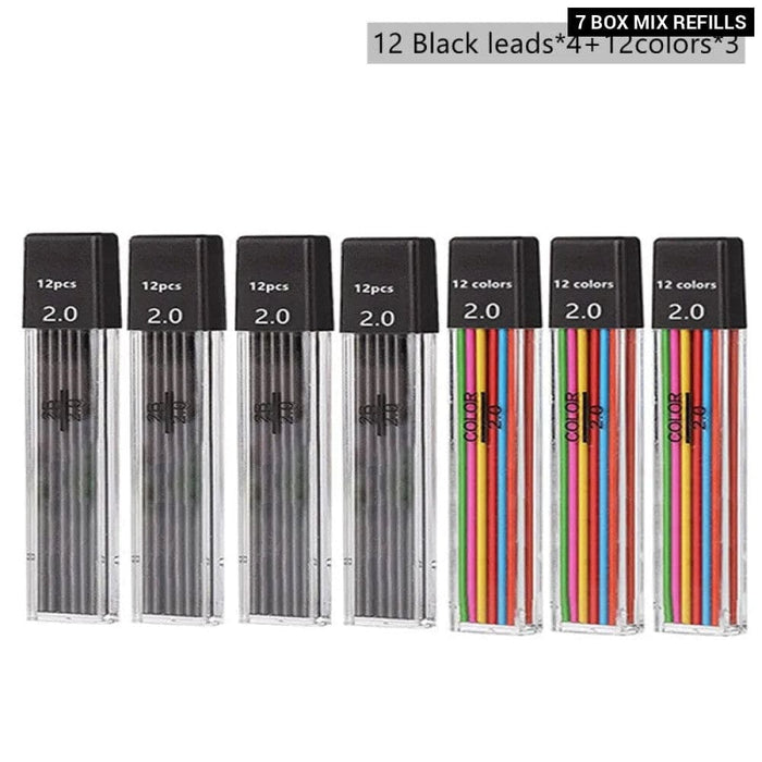 2.0mm Mechanical Pencil Set with 2b Lead Refill for Writing