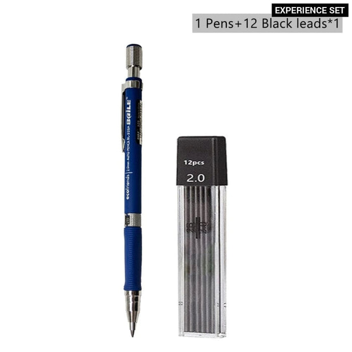 2.0mm Mechanical Pencil Set with 2b Lead Refill for Writing