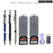2.0mm Mechanical Pencil Set with Colour Black Lead Refills