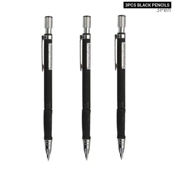 2.0mm Mechanical Pencil Set with Colour Black Lead Refills