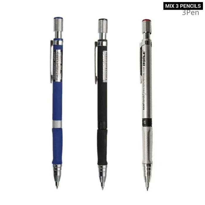 2.0mm Mechanical Pencil Set with Colour Black Lead Refills