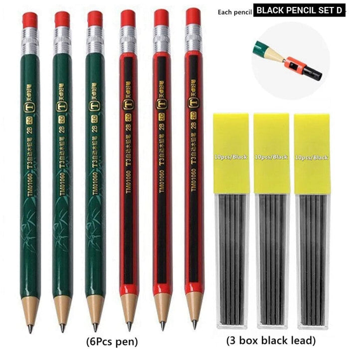2.0mm Mechanical Pencil Set with Sharpener and Colour Leads
