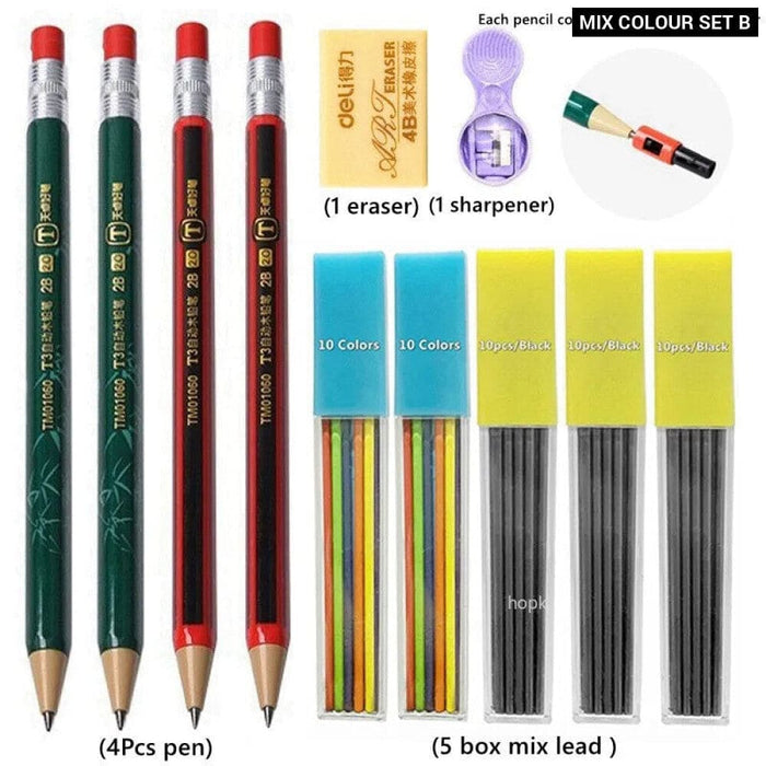 2.0mm Mechanical Pencil Set with Sharpener and Colour Leads