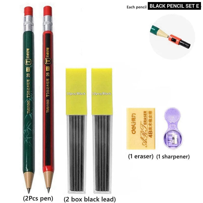2.0mm Mechanical Pencil Set with Sharpener and Colour Leads
