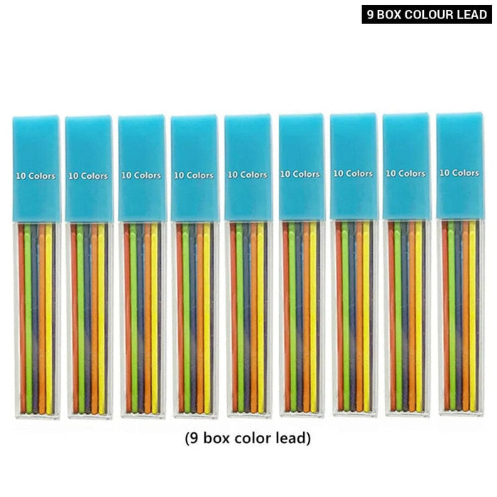2.0mm Mechanical Pencil Set with Sharpener and Colour Leads