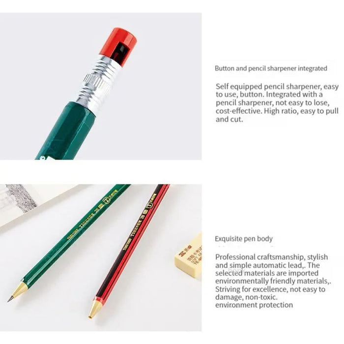 2.0mm Mechanical Pencil Set with Sharpener and Colour Leads
