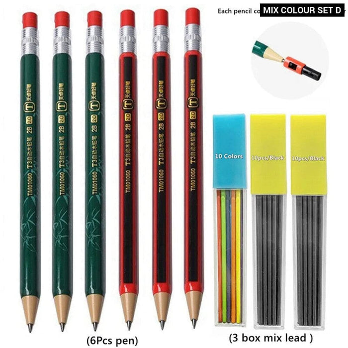 2.0mm Mechanical Pencil Set with Sharpener and Colour Leads