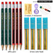 2.0mm Mechanical Pencil Set with Sharpener and Colour Leads