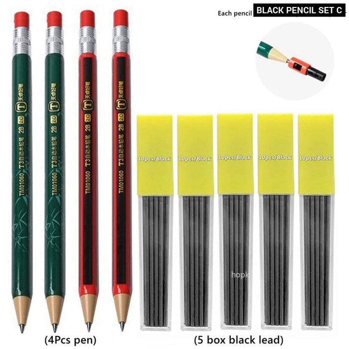 2.0mm Mechanical Pencil Set with Sharpener and Colour Leads
