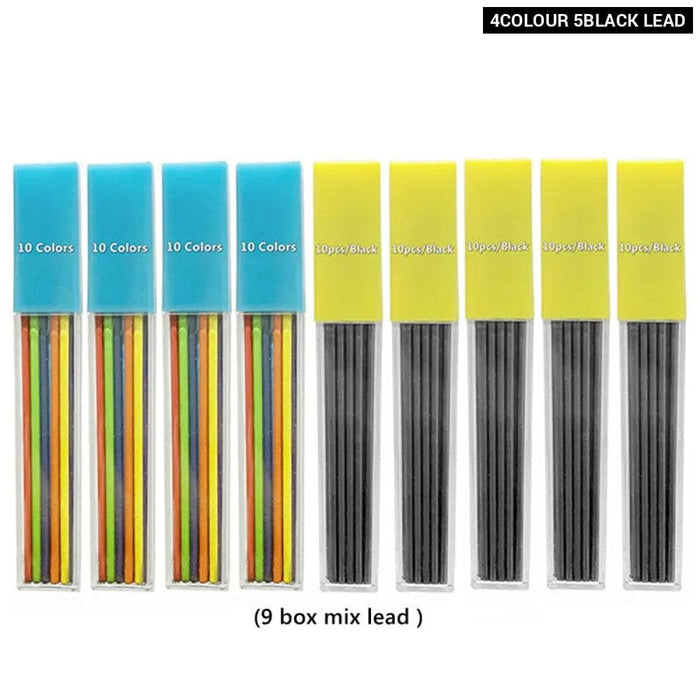 2.0mm Mechanical Pencil Set with Sharpener and Colour Leads