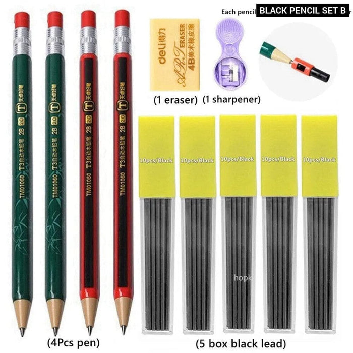 2.0mm Mechanical Pencil Set with Sharpener and Colour Leads