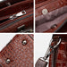 2 In 1 Crocodile Pattern Patent Leather Diagonal Handbags