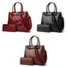 2 In 1 Crocodile Pattern Patent Leather Diagonal Handbags