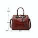 2 In 1 Crocodile Pattern Patent Leather Diagonal Handbags