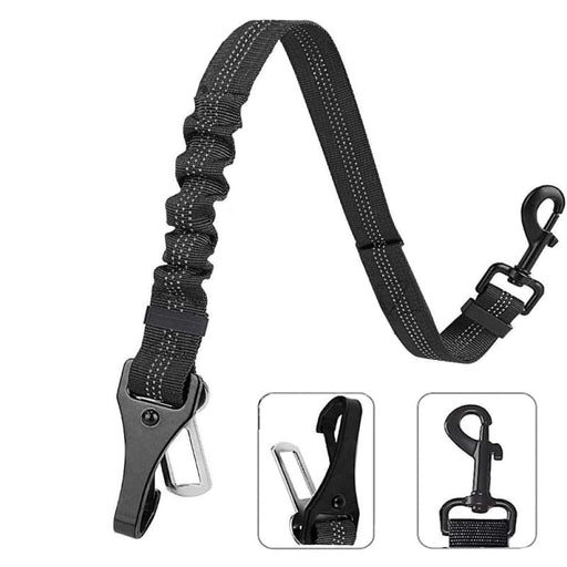 2 In 1 Elastic Reflective Pet Safety Car Seat Belt Latch
