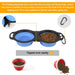 2 In 1 Expandable Portable Silicone Puppy Food Water Double