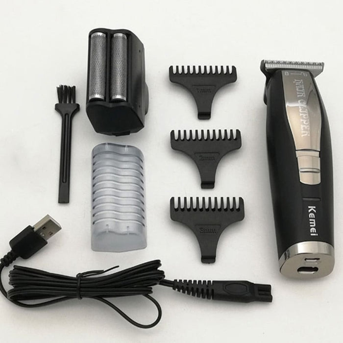 2 in 1 Hair Beard Trimmer Electric Shaver for Men 0mm