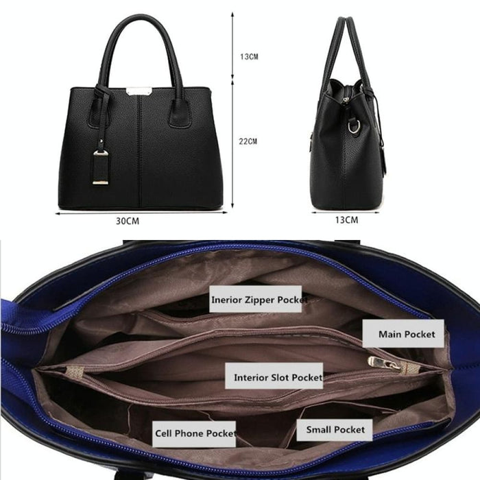 2 In 1 Vintage Messenger Bags Shoulder Handbag Women