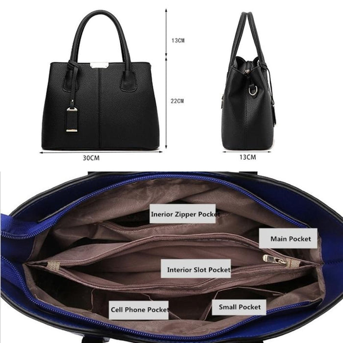 2 In 1 Vintage Messenger Bags Shoulder Handbag Women