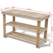 2-in-1 Wooden Shoe Rack with Bench Top Durable Xaobli