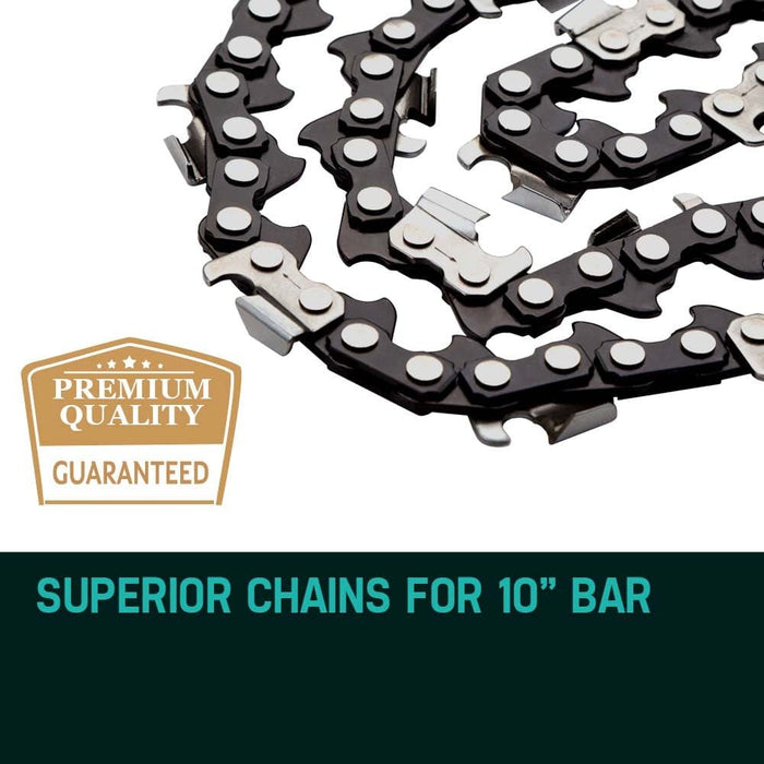 2 x 10 Chainsaw Chain Bar Replacement For Sx25 25cc