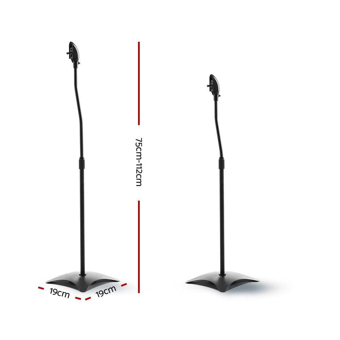 Goslash Picks Set of 2 112cm Surround Sound Speaker Stand