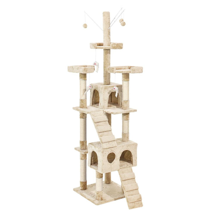 2.1m Cat Scratching Post Tree Gym House Condo Furniture