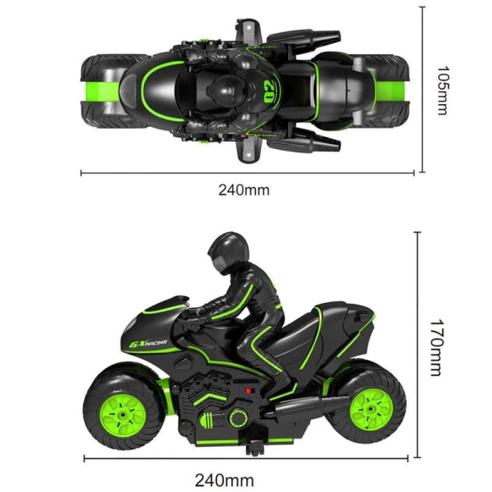 2.4g Remote Control Motorcycle Drifting Rotating High Speed