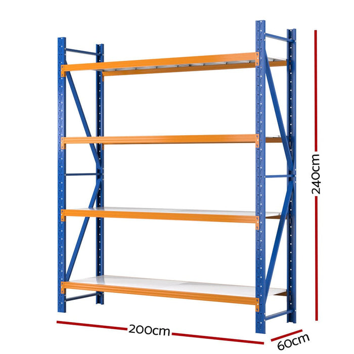 2.4mx2m Garage Shelving Warehouse Rack Pallet Storage