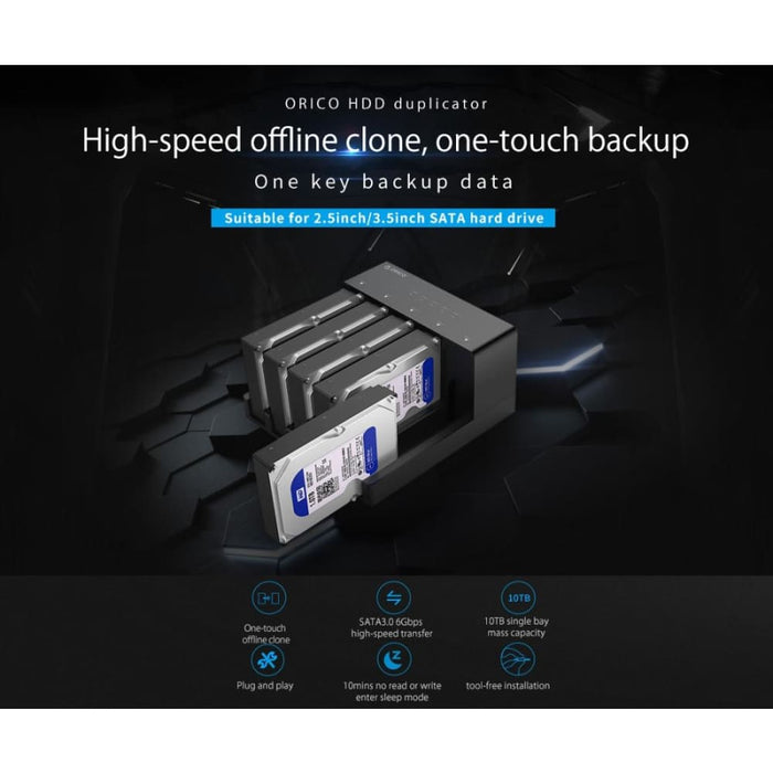 2.5/3.5 Hdd Enclosure With Duplicator