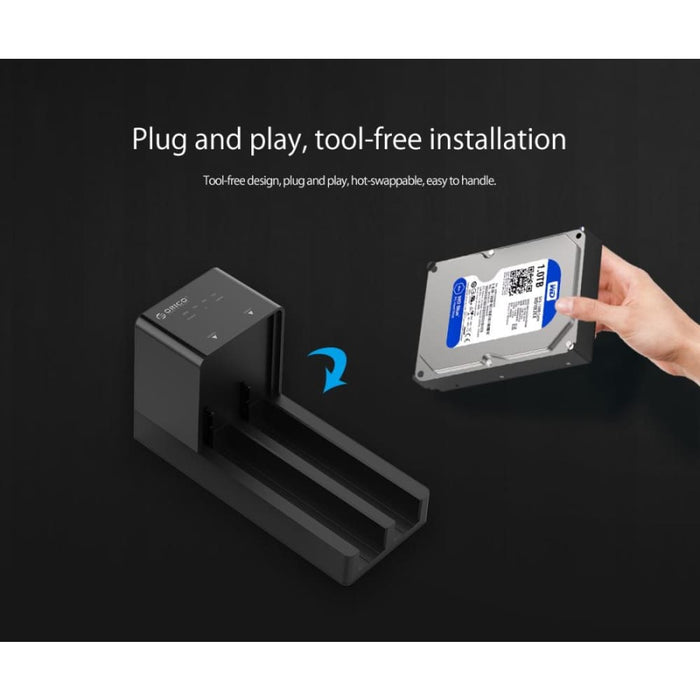 2.5/3.5 Hdd Enclosure With Duplicator Orico 6528us3 c