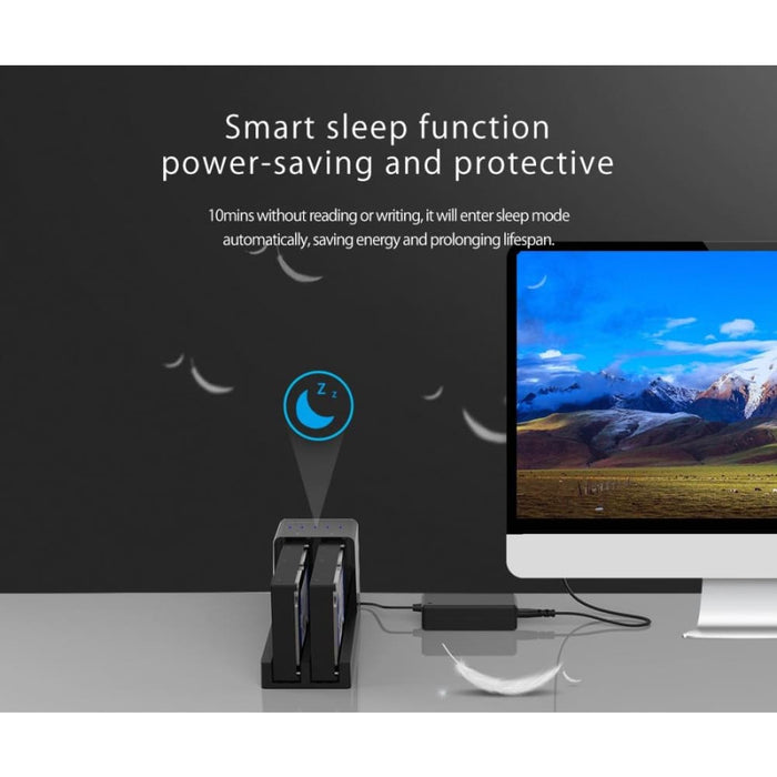 2.5/3.5 Hdd Enclosure With Duplicator Orico 6528us3 c