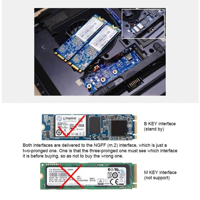 2.5 Sata Iii Adapter For M.2 Ngff Ssd