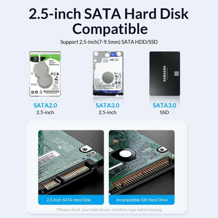 2.5 Type c 5gbps External Hdd Case