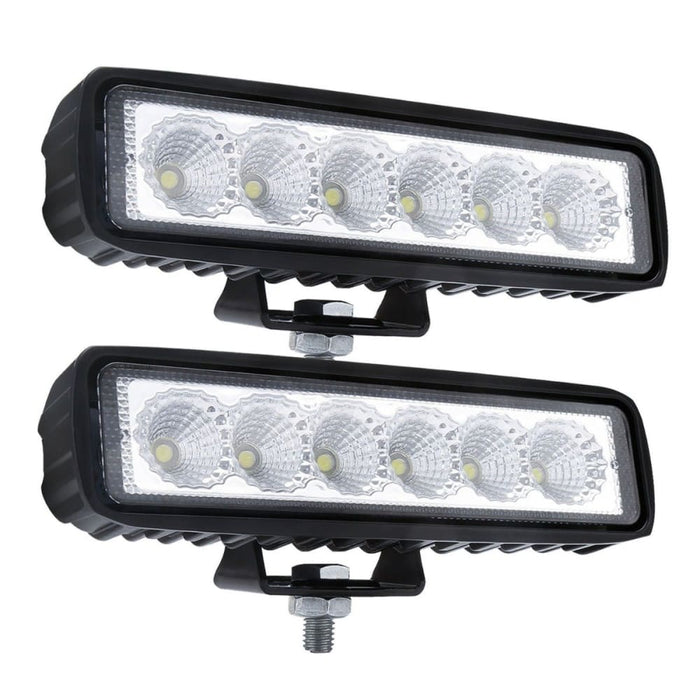 2 x 6inch 18w Led Work Light Bar Driving Lamp Flood Truck