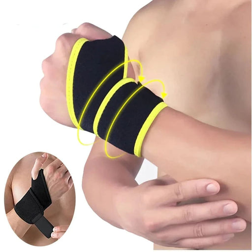 2 Pcs Adjustable Wrist Brace Wraps Fits for Carpal Tunnel