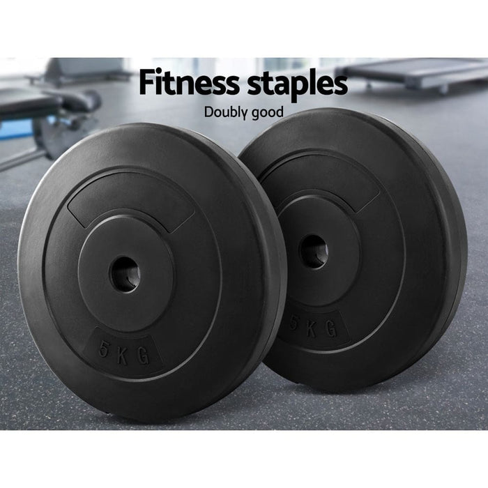 Goslash Picks 2 x 5kg Barbell Weight Plates Standard Home