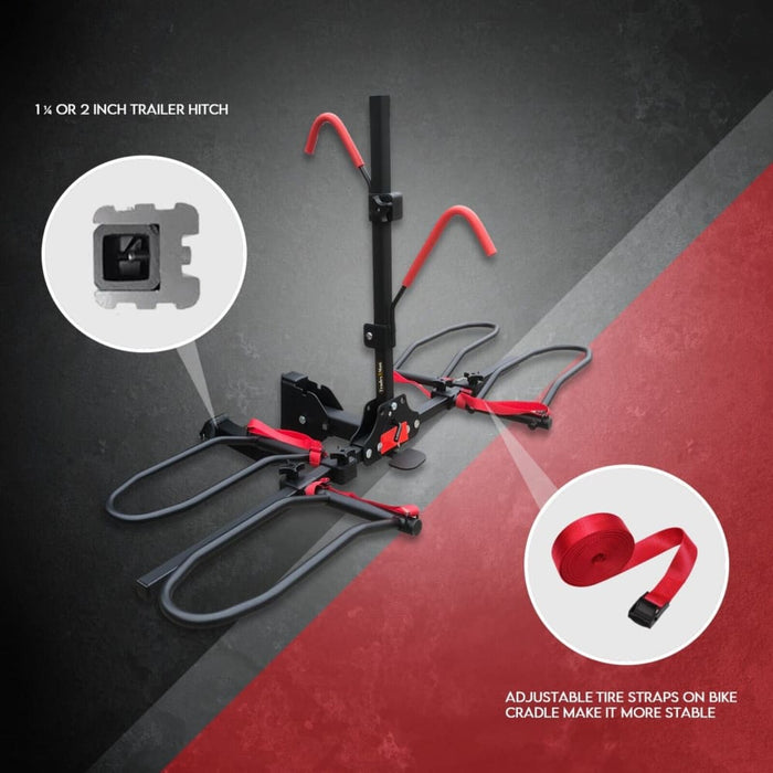 2 Bike Rack For Car Suv Rear Bicycle Holder Carrier Hitch